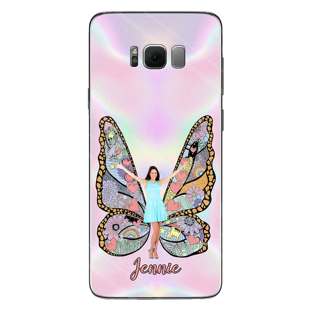 Custom Photo Butterfly - Personalized Clear Phone Case