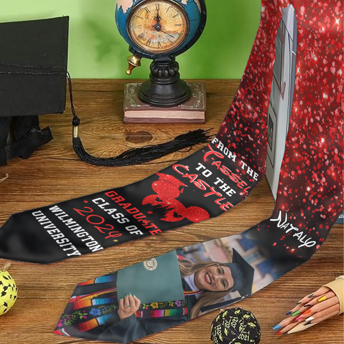 From The Tassel To The Castle - Personalized Graduation Graduation Stole