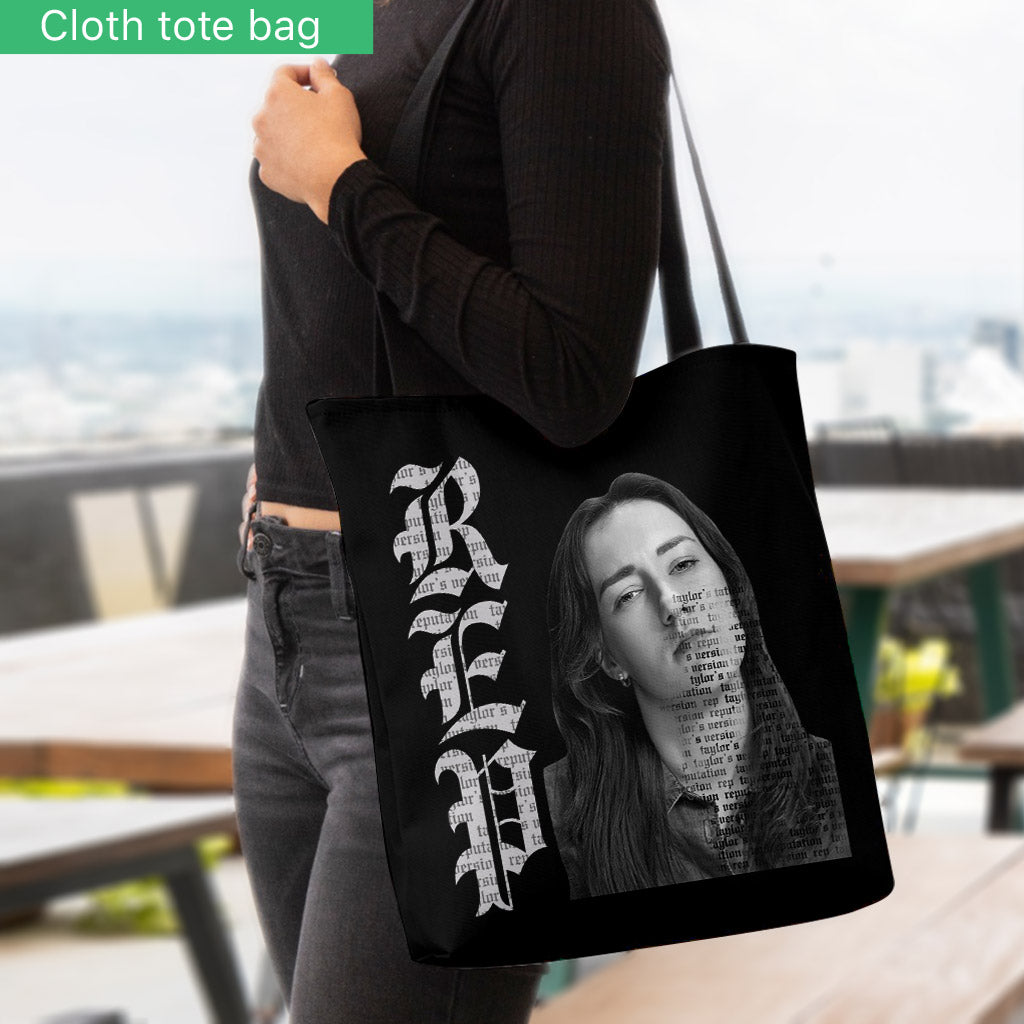 Custom Black And White Photo REP - Personalized Tay-tay Lover Tote Bag