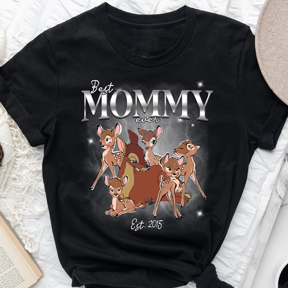 Best Mommy Ever Deer Mom Bootleg Rap - Personalized Mother T-shirt And Hoodie