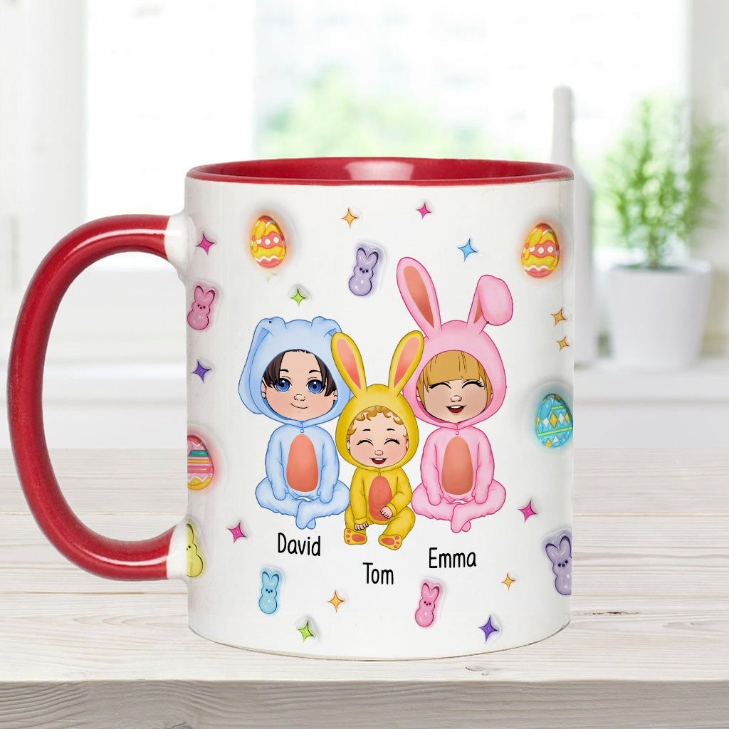 Grandma Of These Bunnies - Personalized Grandma Accent Mug