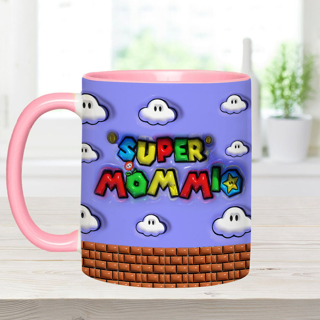Super Mommio - Personalized Super Plumber Accent Mug