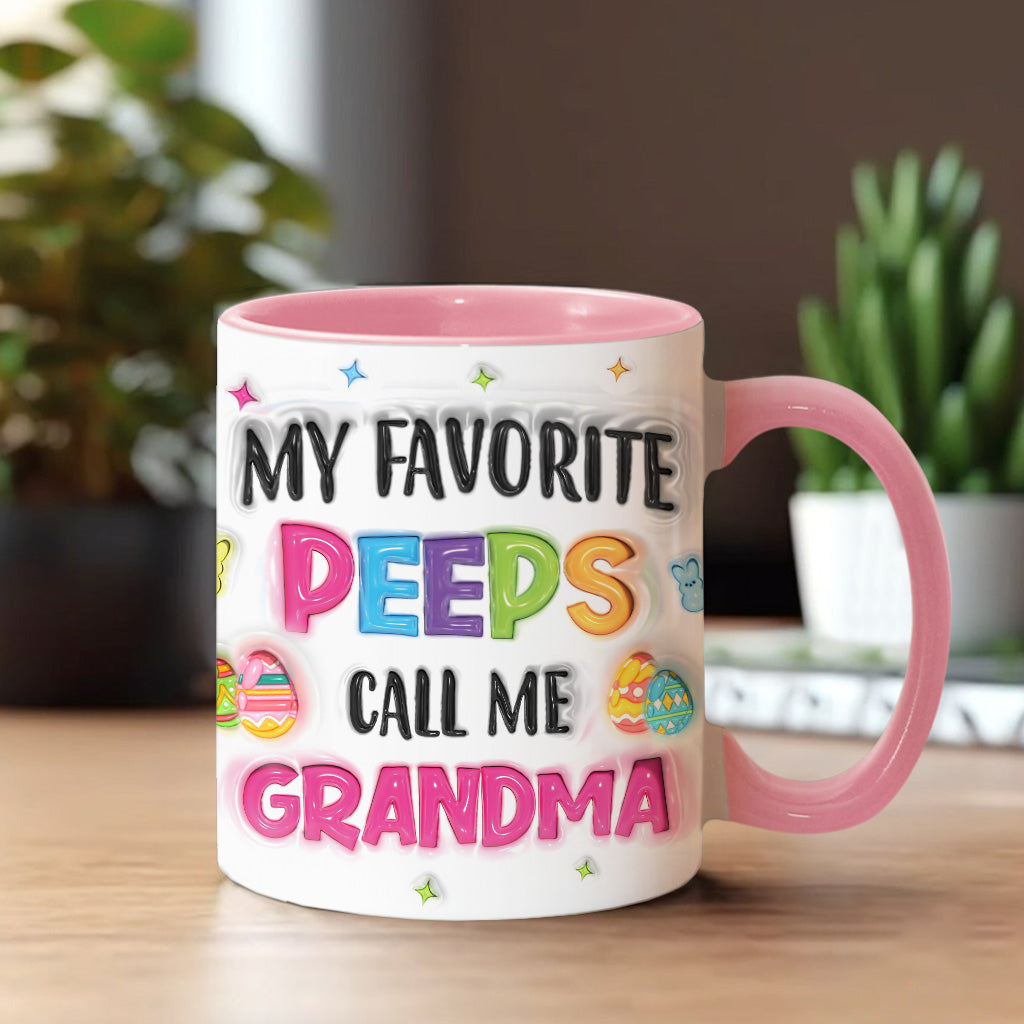 Grandma Of These Bunnies - Personalized Grandma Accent Mug