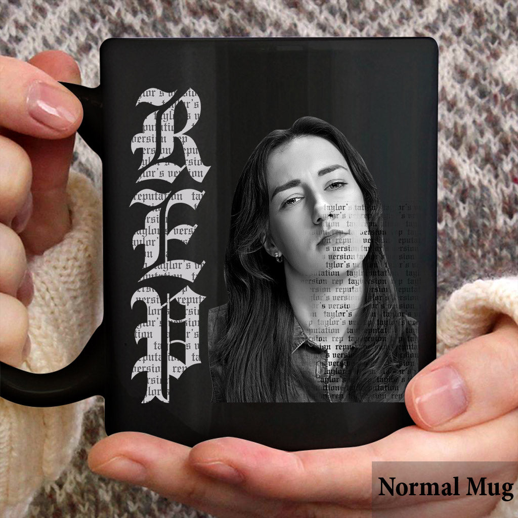 Custom Black And White Photo REP - Personalized Tay-tay Lover Mug
