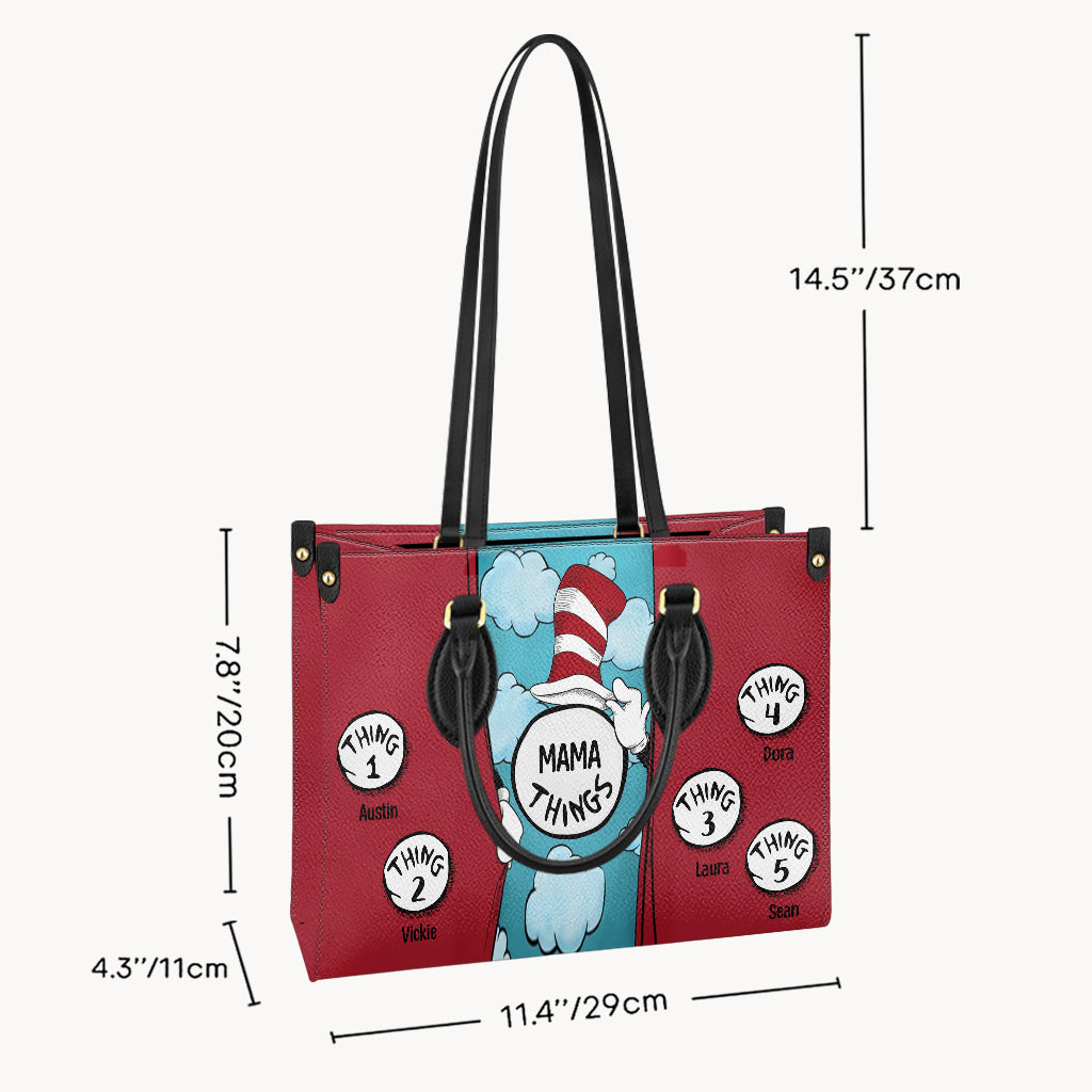 Mama Things - Personalized Mother Leather Handbag