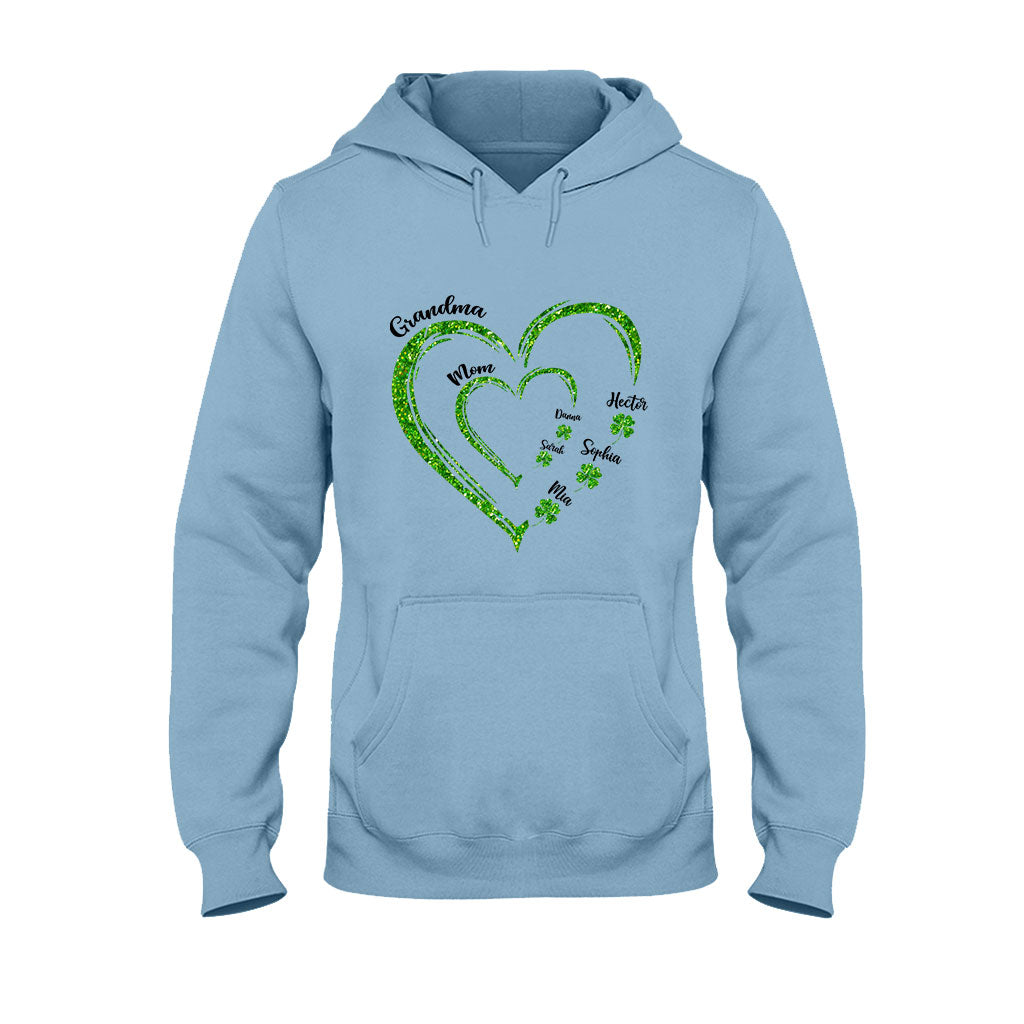 First Mom Now Grandma - Personalized Saint Patrick's Day T-shirt And Hoodie