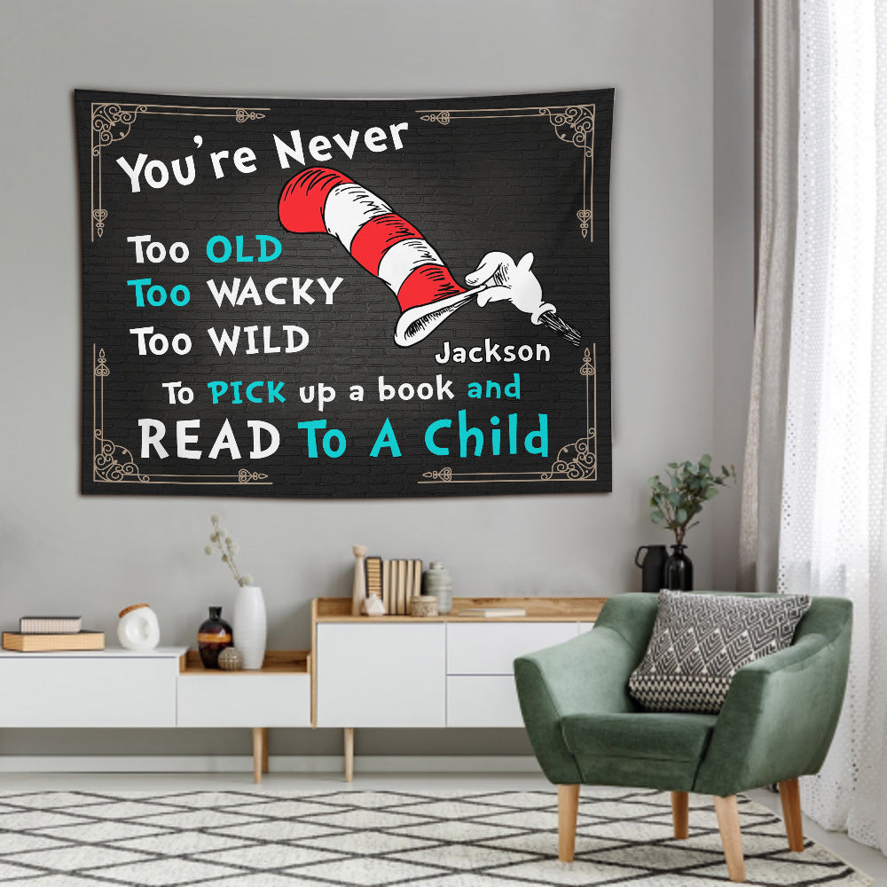 Read To A Child - Personalized Teacher Of All Things Wall Tapestry