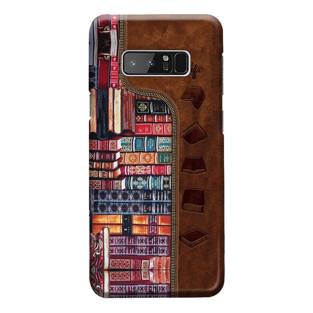 Librarian Leather Pattern Print Phone Case