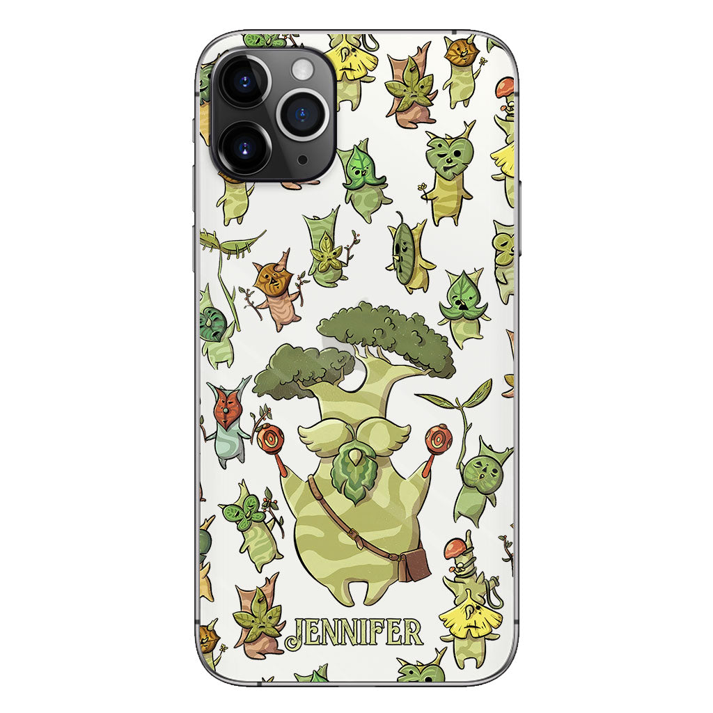 Funny Green Tree - Personalized The Adventurer Clear Phone Case