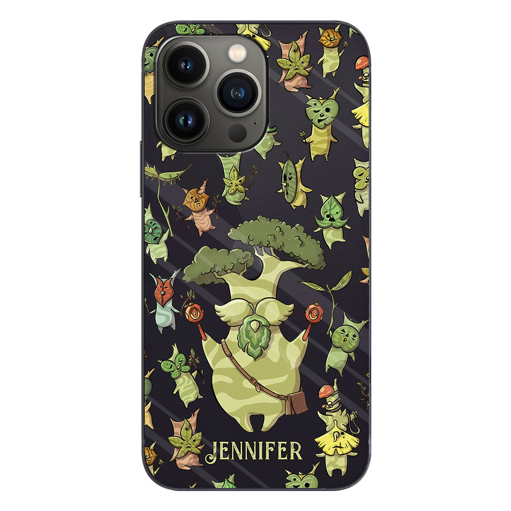 Funny Green Tree - Personalized The Adventurer Clear Phone Case