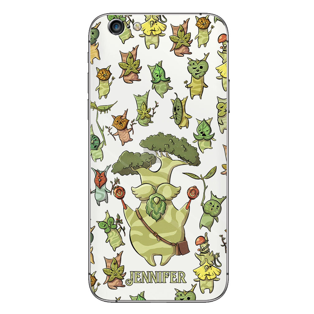 Funny Green Tree - Personalized The Adventurer Clear Phone Case
