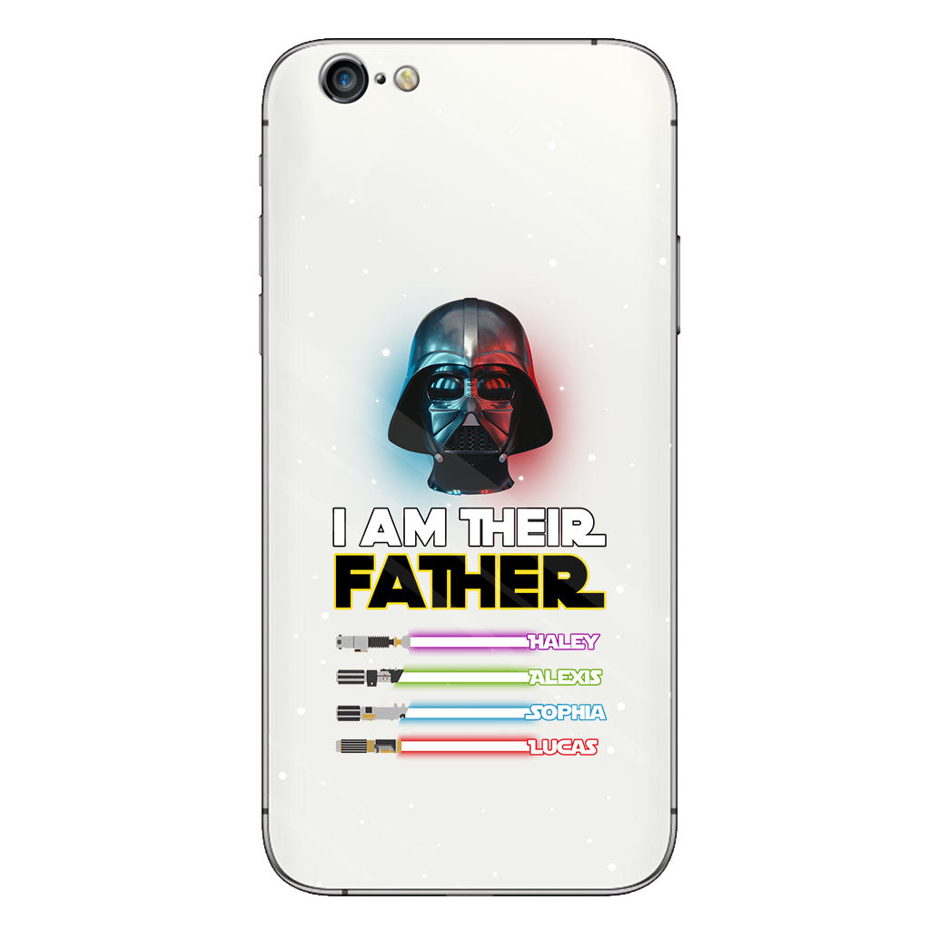 I Am Their Father - Personalized Father Clear Phone Case