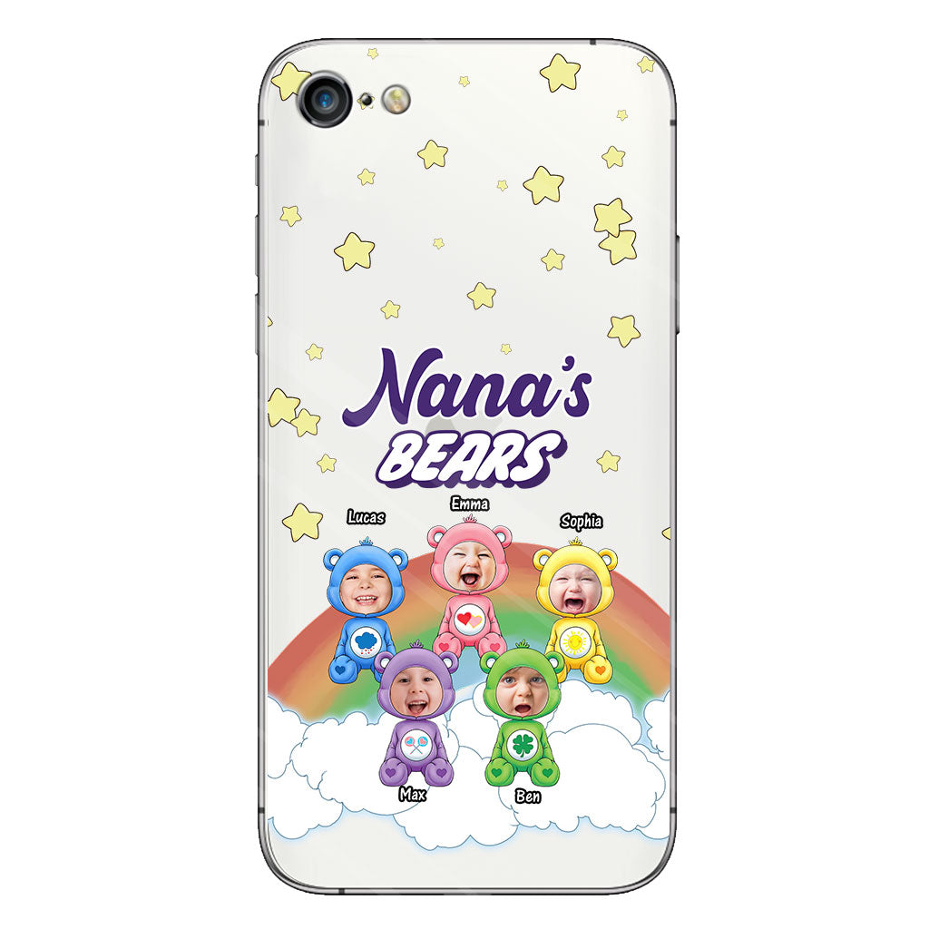 Mama's Bears - Personalized Mother Clear Phone Case