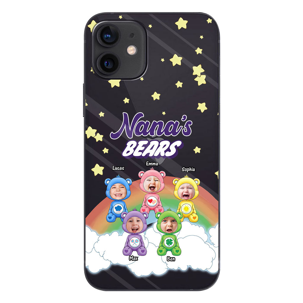 Mama's Bears - Personalized Mother Clear Phone Case