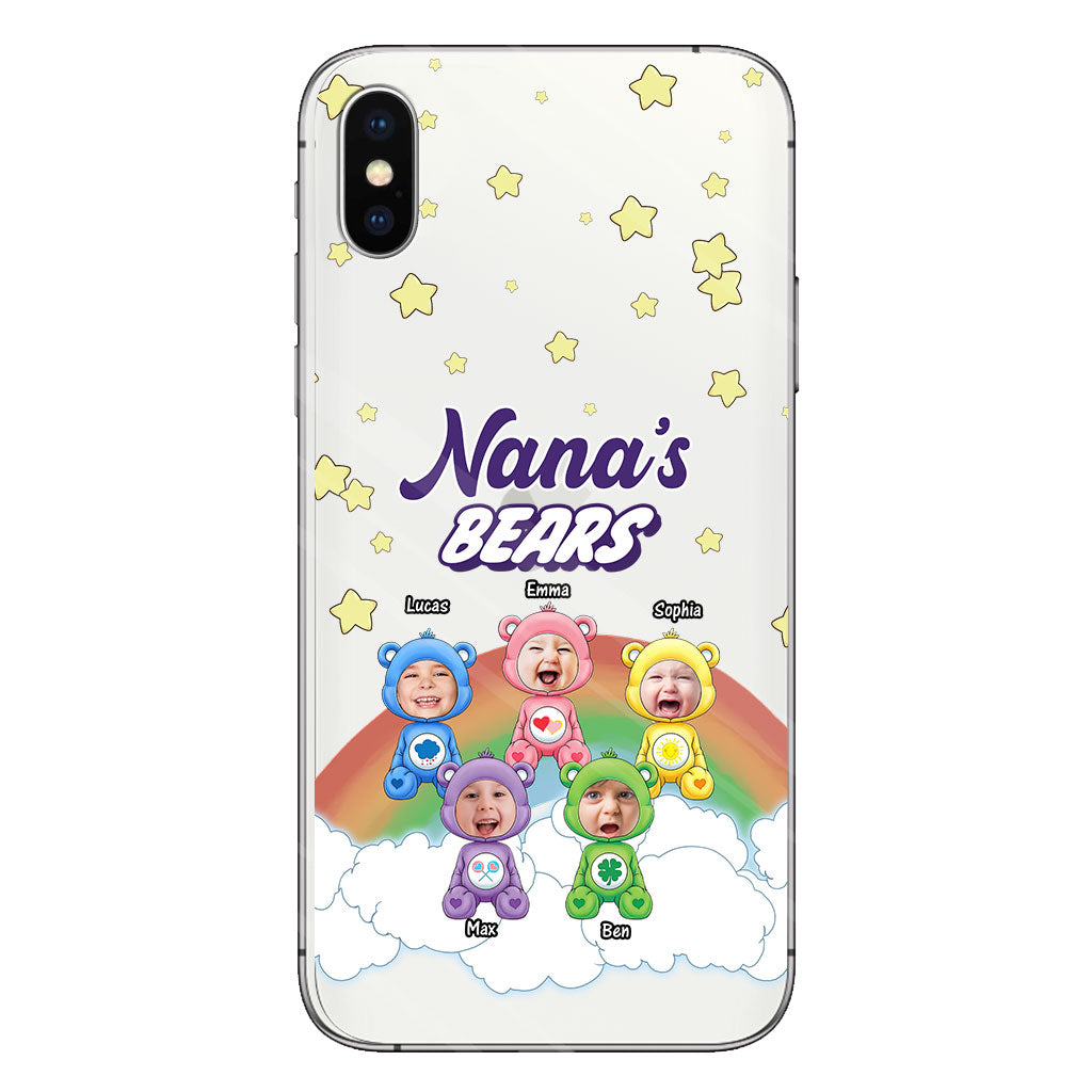 Mama's Bears - Personalized Mother Clear Phone Case
