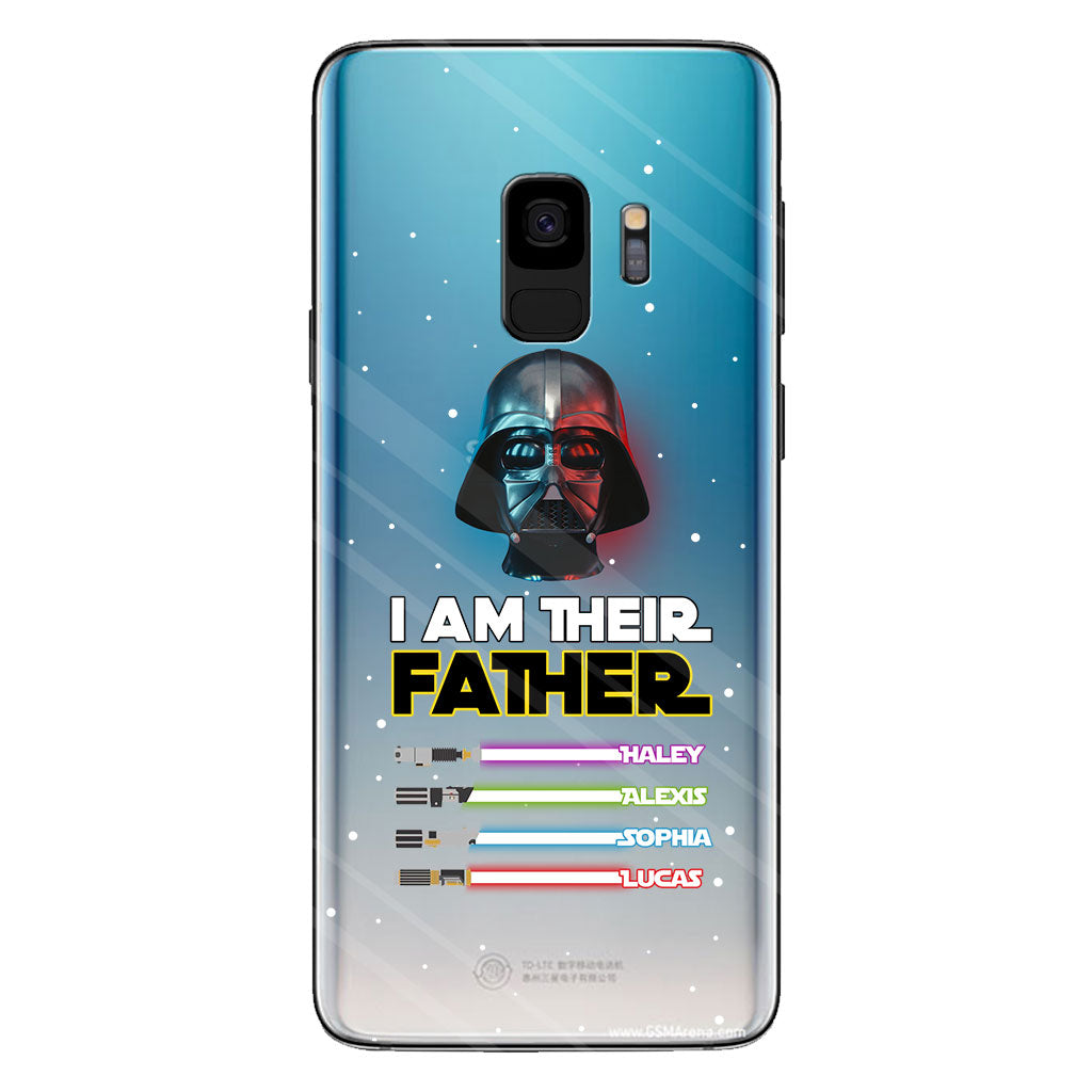 I Am Their Father - Personalized Father Clear Phone Case
