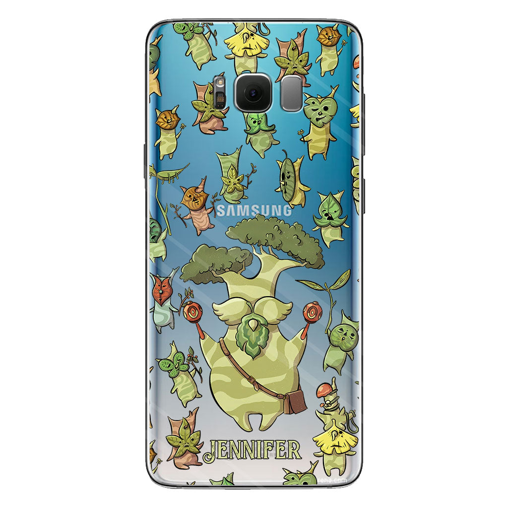 Funny Green Tree - Personalized The Adventurer Clear Phone Case